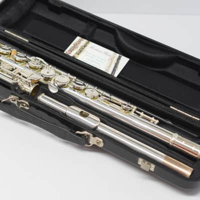 Lightly Used Pearl Belsona Silver Plated Student Flute w/ Case image 19
