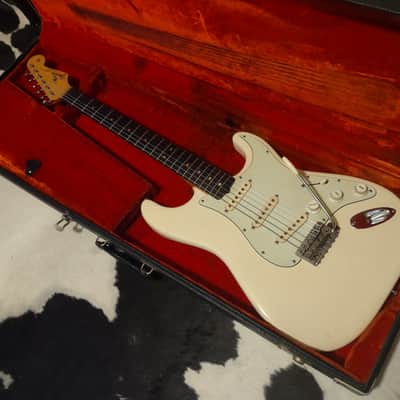 1964 Fender Stratocaster Olympic White Custom Color Body-Only Refin- Ideal Player Strat w/Case! image 1
