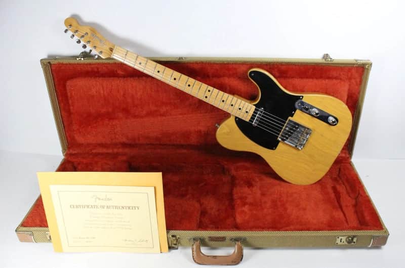 1982 Fender American Vintage '52 Telecaster 1952 Reissue Fullerton AVRI USA First Year Blackguard w/COA image 1