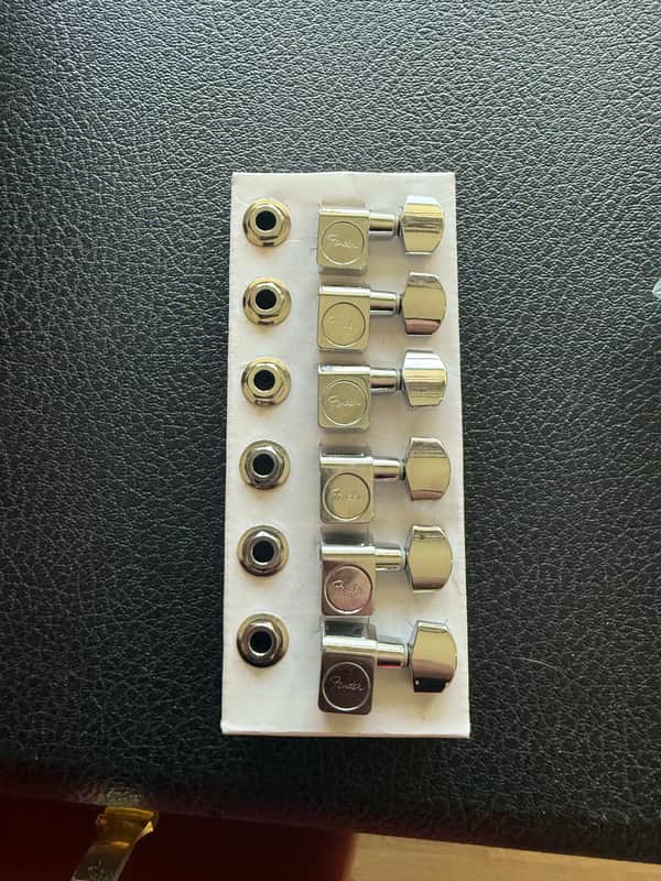 Fender 099-0820-100 American Standard Stratocaster/Telecaster Tuning Heads (6) 2010s - Chrome image 1