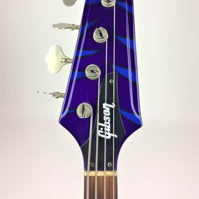 Gibson Thunderbird IV 1977 Metallic Purple/ Metallic Blue Tiger Stripe image 5