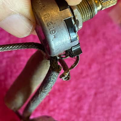 Vintage 1952 Gibson P90 P-90 + IRC wiring harness for Les Paul goldtop jr Junior es-150 es-125 130 135 archtop image 20