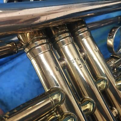 RARE Vintage 1960 King Super 20 "Silver-Sonic" Professional Bb Trumpet; with Case, Mouthpiece image 9