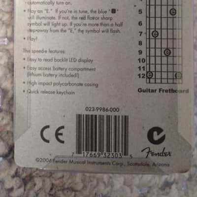 Fender Speed-E Keychain Guitar Tuner image 2