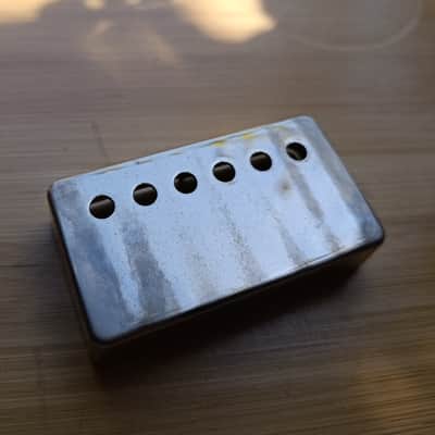 ThroBak P.A.F. Repro Pickup Cover - Brite Nickel (Aged by use) image 4