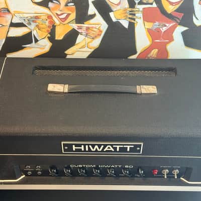 Vintage 1977 Hiwatt DR504 Custom 50 Tube Amp Head (Hylight Era) image 3
