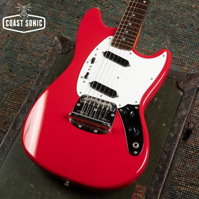 2010 Fender '69 Mustang Reissue Made in Japan - Red w/ Matching Headstock image 7