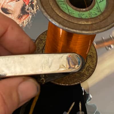 General Vintage Tone Telecaster pickup set hand wound 1957 / 58 NOS Fw1177 formvar heavy REA Mangnetics Indiana , US one , March of 1958 Aged image 10