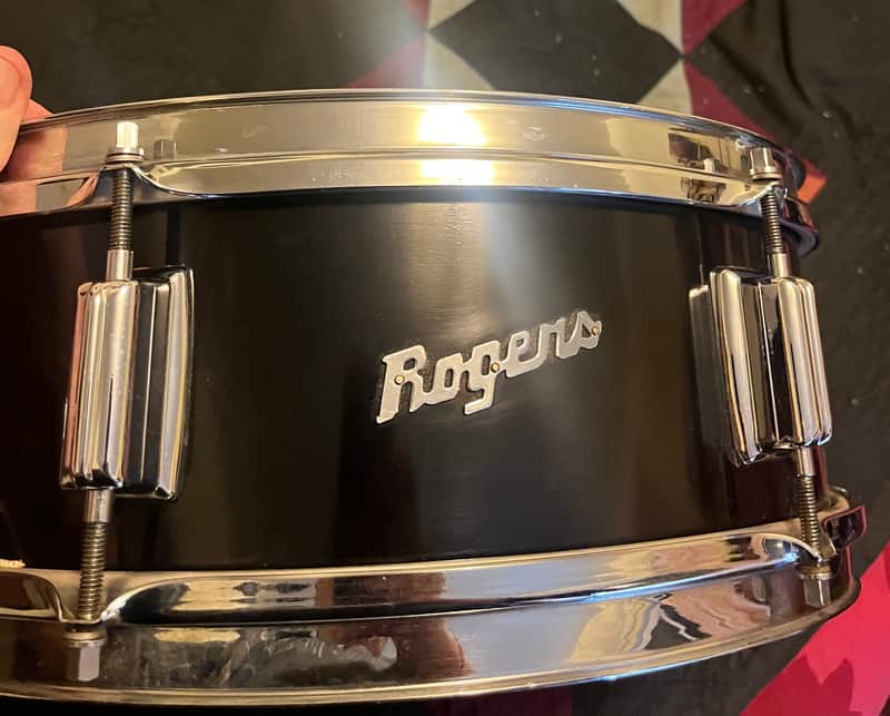 Rogers Luxor Snare Drum mid 60s - Piano Black image 1