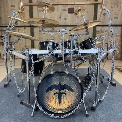 The Actual Legendary Chain Drum Set of Queensryche’s Scott Rockenfield. RARE! One-of-a-kind! image 1