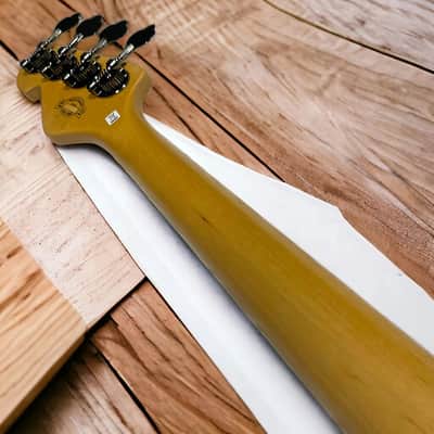 Sandberg SUPERLIGHT(6.9 Lbs) Lionel P/J FRETLESS Short Scale, Brown Burst/Pau Ferro *Similar On Order, ETA June 2027 image 11