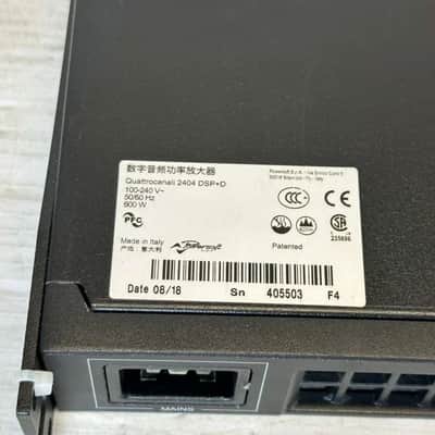 POWERSOFT QUATTROCANALI  2404 DSP 2400-WATT 4 CHANNEL POWER AMPLIFIER #6004 THS image 4