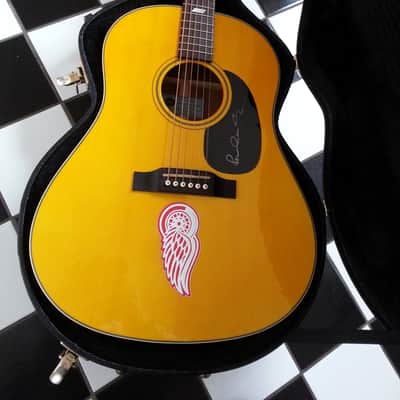 Autographed Paul McCartney signed Epiphone Inspired By 1964 Texan recent Blonde image 1