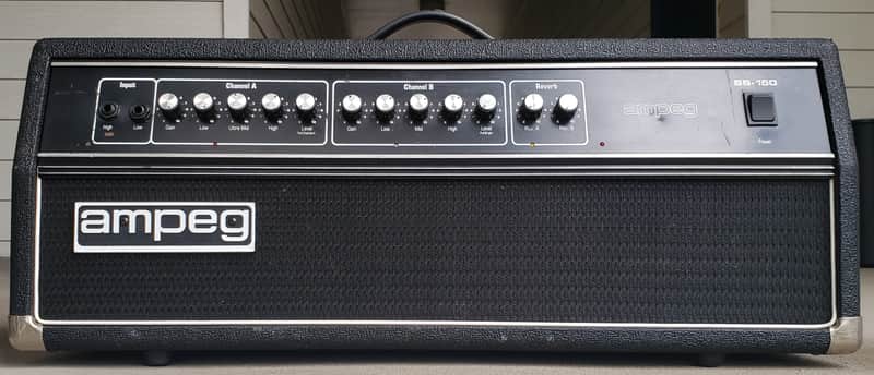 Ampeg SS150 Solid State Guitar Amp Head 80s 90s | Reverb