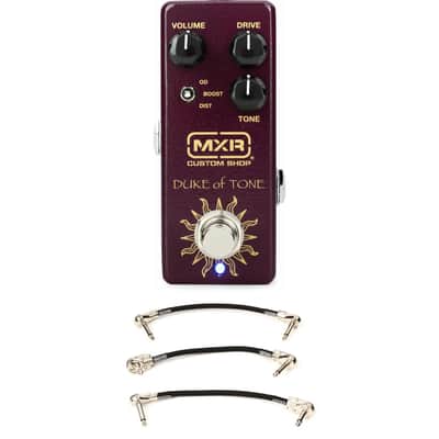 MXR Duke of Tone Overdrive Pedal with 3 Patch Cables image 1