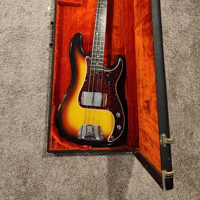 1966 Fender Precision Bass Guitar Original image 20