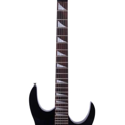 Cxxss Black Flame Type Maple Wood 24 Frets Beginner Electric Guitar Set image 6