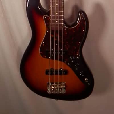 Fender Jazz Bass Sunburst Electric Bass with gig bag Made in Japan 2012 image 1