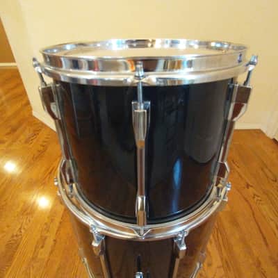 Pearl Export 13 round x 11 rack tom gloss black mint condition image 3