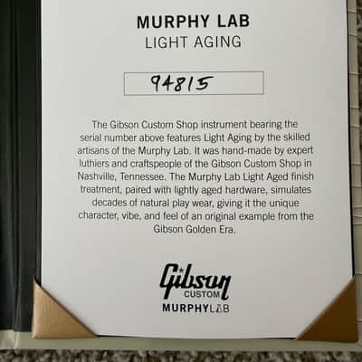 2024 Gibson Custom Shop Murphy Lab '59 Les Paul  Standard Reissue Light Aged Slow Ice Tea Burst with Hand Wound MJ Seymour Duncan Pearly Gates Pickups image 7