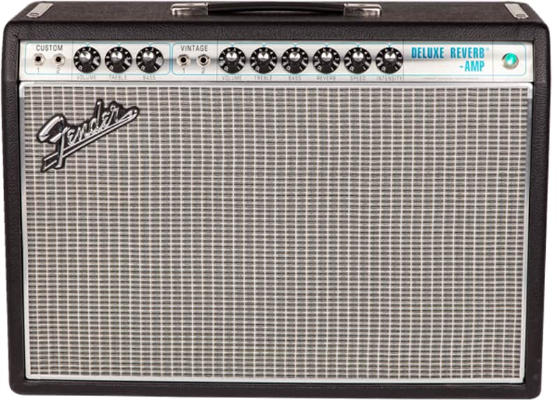 Fender ’68 Custom Deluxe Reverb Vintage Re-Issue Tube Guitar Amplifier 1x12 - Demo image 1