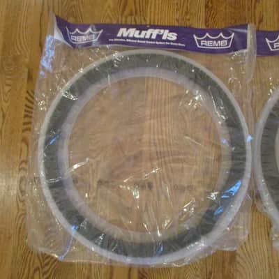 Remo (2) Muffl's 22 Inch Bass Drum Muffling Rings, For Drum Tone Control - In Packaging Never Used! image 3