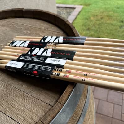 Vic Firth 5B American Classics Wood Tip Drum Sticks Bundle (5 Pairs) image 3