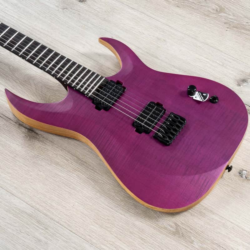 Mint Schecter John Browne Tao-6 Guitar, Ebony Fretboard, Satin Trans Purple image 1