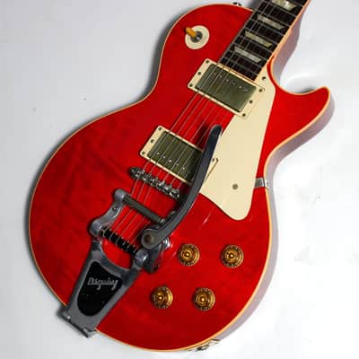 2005 Gibson Custom Shop 1957 Les Paul Standard '57 R7 Sweet Cherry Red w Factory Bigsby LUCY VIBES Eric Clapton George Harrison image 3