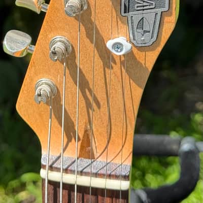 2021 Waterslide Guitars T Style Blue Flower Telecaster W/B&G Benders Floral Tele image 4