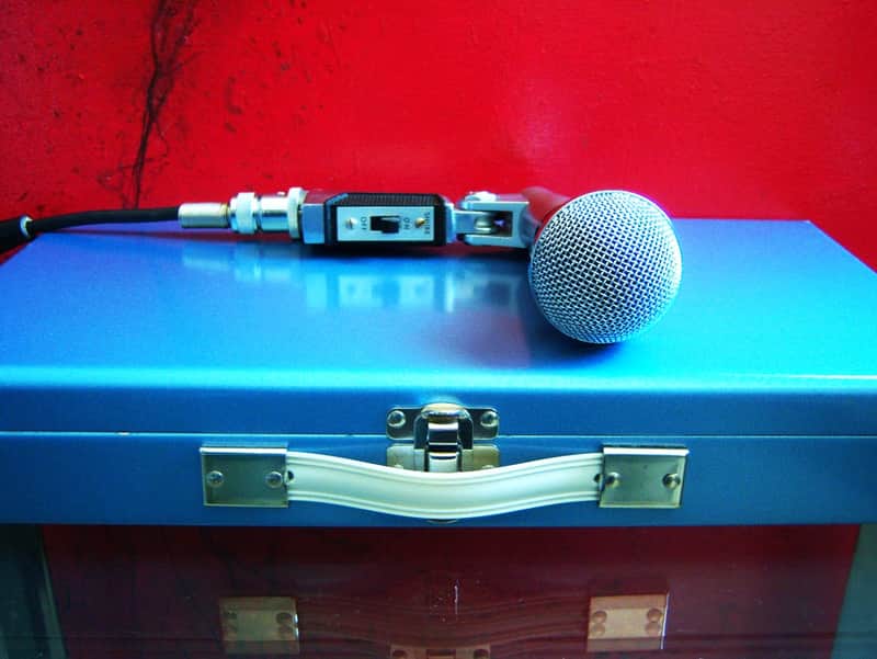 Vintage 1970's Shure 565S dynamic cardioid microphone Low Z Satin Chrome w accessories SM58 565SD 565 # 3 image 1