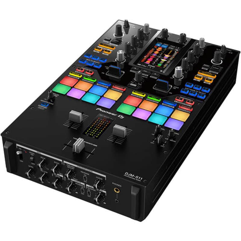 Pioneer DJ DJM-S11 Professional 2-Channel Battle Mixer for Serato DJ Pro / rekordbox, Black (Open Box) image 1