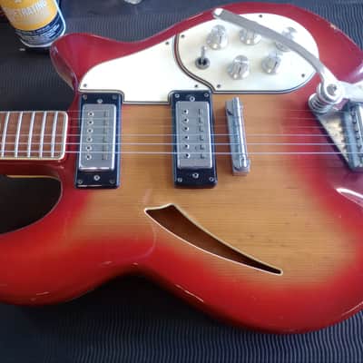 Salem Semi-Hollow Electric Guitar 1970s MIJ Burst *** FREE SHIPPING *** image 7