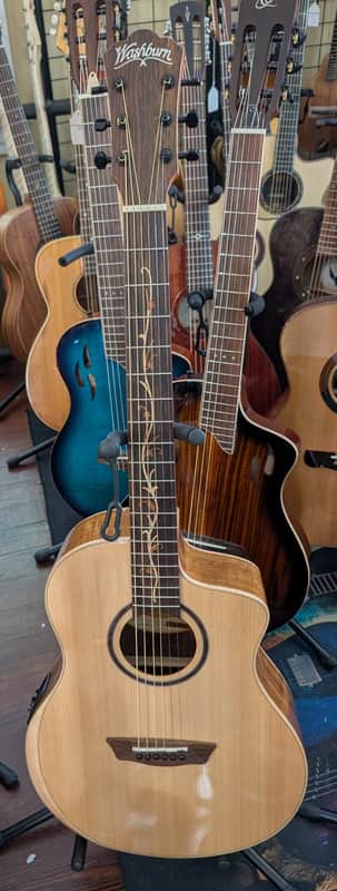 Washburn Bella Tono Suprema SC40SCE Acoustic-electric Guitar - Natural Gloss image 1