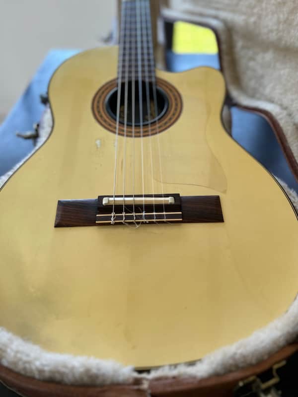 1985 Gibson Chet Atkins CE Classical Cutaway Acoustic Electric Nylon String Guitar W/ Case image 1