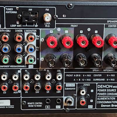 Denon Denon AVR-1709 is a 7.1-channel A/V surround receiver 2000 - Black image 6