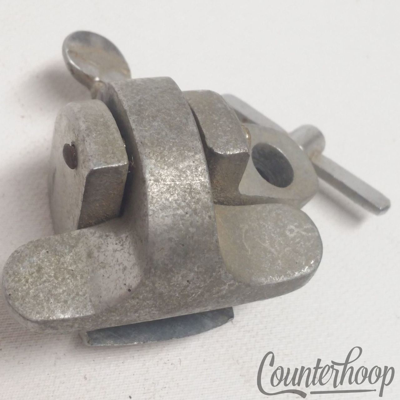 Leedy & Ludwig Clamp-On Bass Drum Adjustable Spur Mount Solid Aluminum Vintage* — main photograph