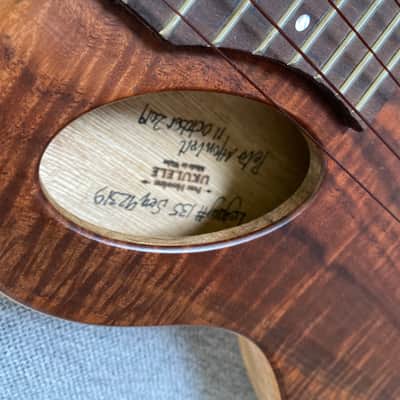 Pete Howlett Revelator Thinline Tenor Ukulele 2019 Natural image 4