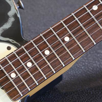 2007 Fender Artist Series Joe Strummer Telecaster MIM Electric Guitar Black Relic + OHSC image 8