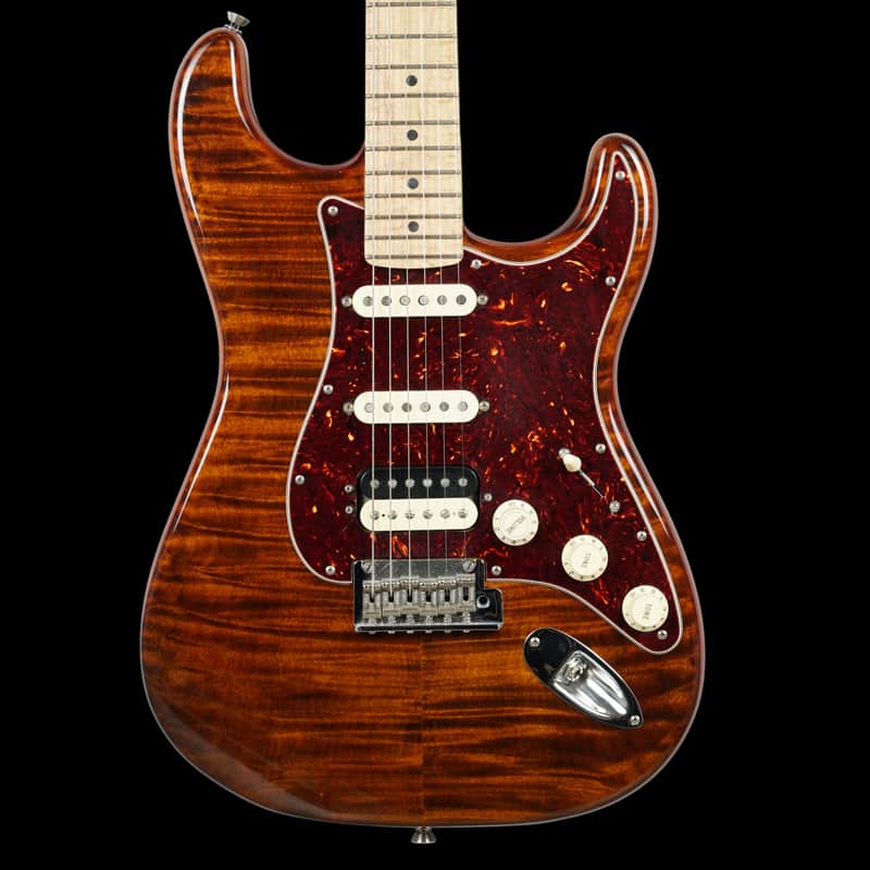 Fender 2019 Limited Edition Rarities HSS Stratocaster, Golden Brown image 1