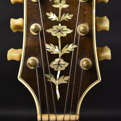 c. 1950s Epiphone DeLuxe "Emperor" Natural Finish Archtop w/OHSC image 5