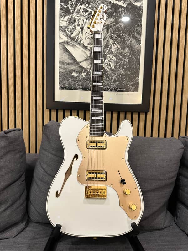 Fender Telecaster Thinline Super Deluxe 2012 - 2016 - Olympic White image 1