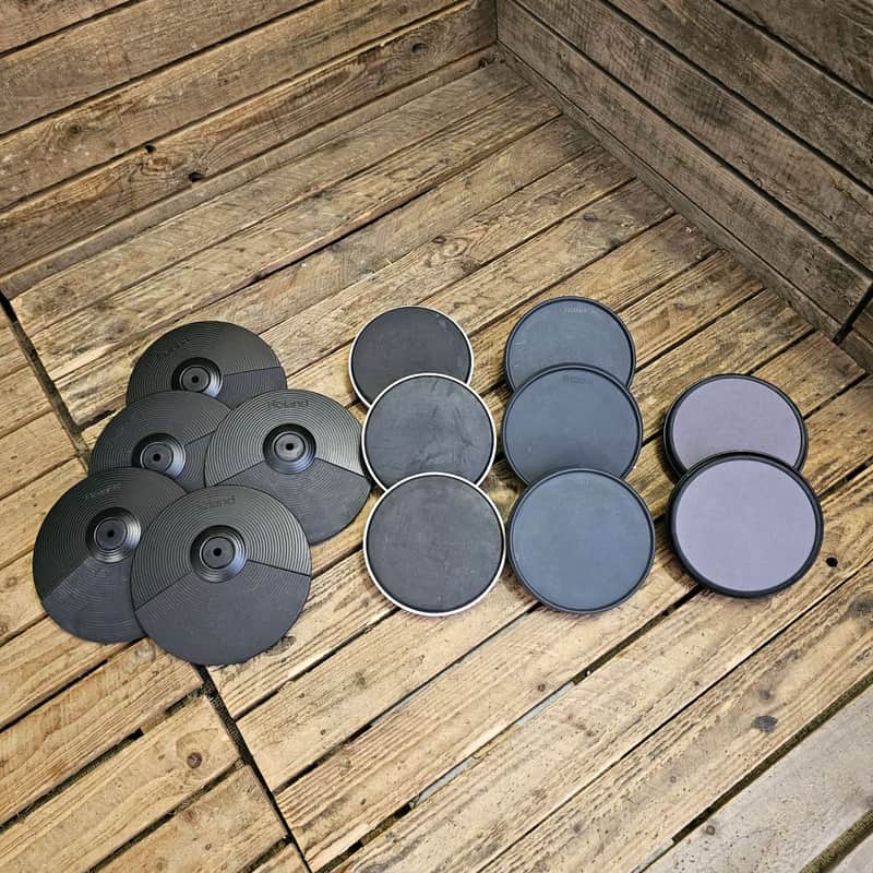 Roland And Yamaha Drum And Cymbal Pads Job Lot USED! RKJBL200626 image 1