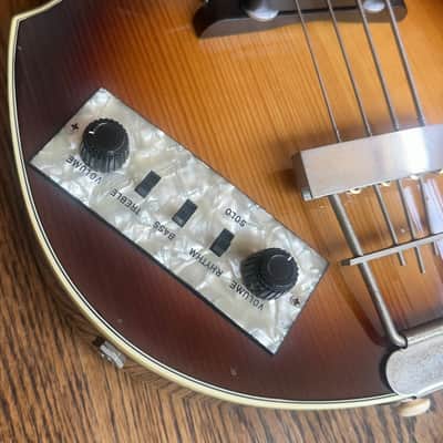 1975 Hofner 500/1 Violin Bass LEFTY - Sunburst (Beatle Bass) w/ OHSC image 18