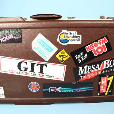 Original Vintage Hardshell Guitar Case Fender 1980s Walnut Elite Stratocaster image 4