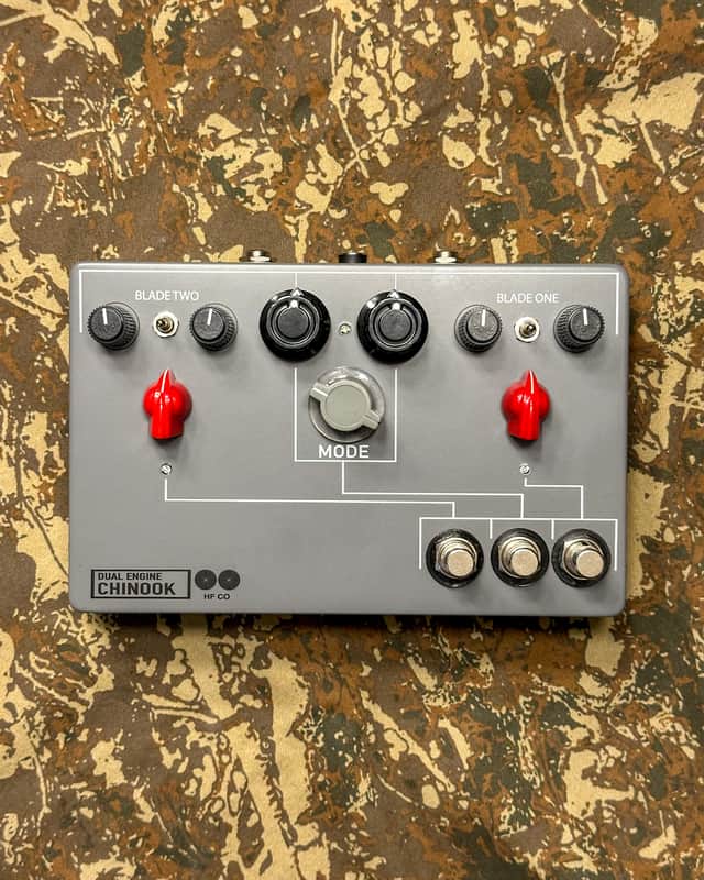 Hardware Fixations Dual Engine Chinook (Tremolo, Fuzz, and Tremolo) 2025 - Matte grey powdercoated image 1