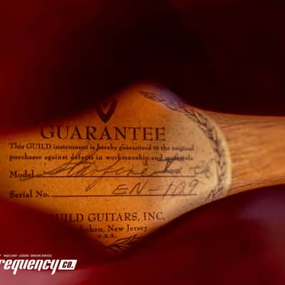 Guild Starfire V in Cherry Red with Rare Mahogany Body - 1965 image 12