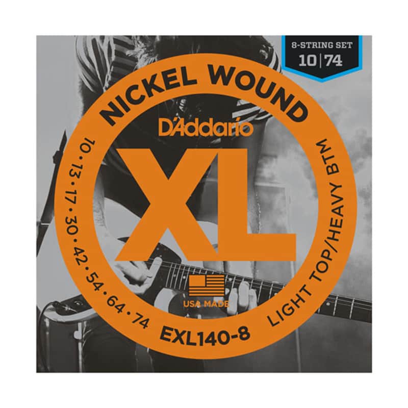 D'Addario EXL140-8 Nickel Wound 8-String Electric Guitar Strings - 10-74 image 1