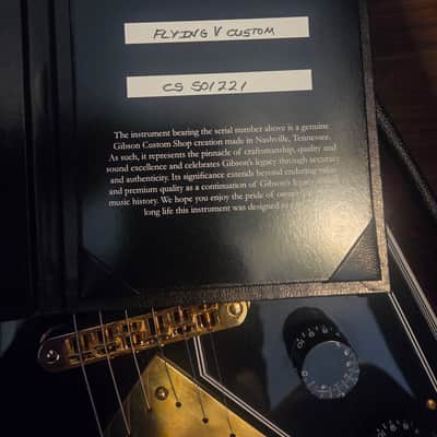 Gibson Custom Shop Flying V 2025 Ebony image 7