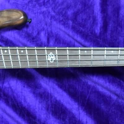 Spector NS Dimension 4-String, Super Faded Black Gloss Over Poplar Burl / Wenge image 2